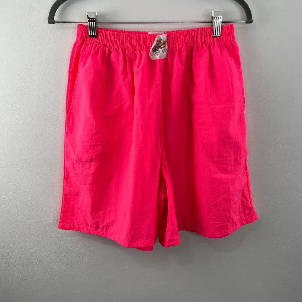 Vintage Surf Mania Hot Pink Retro Nylon 6